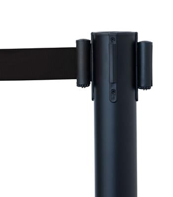 poteau de guidage noir lot de 2 