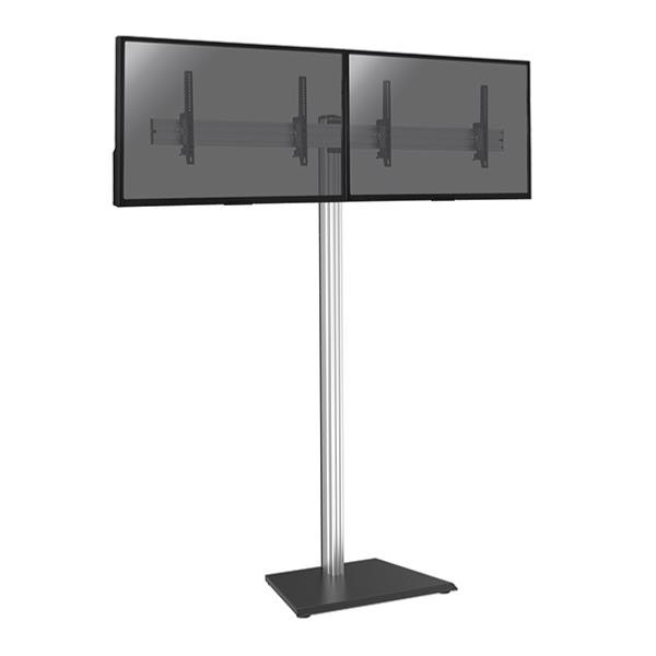 Support sur pied pour 2 ecrans TV de 50 à 55 pouces , hauteur 240 cm, inclinable 