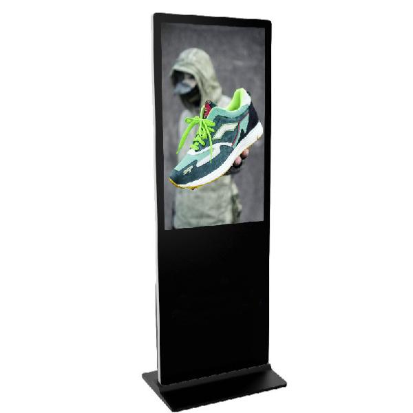 Totem video ecran 4k 43 pouces, android, wifi, bluetooth, ethernet, hauteur 1810 mm