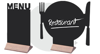 Menu de table ardoise
