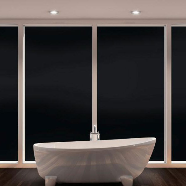 Film occultant OPAQUE NOIR, largeur 152 cm , longueur à partir de 2 m