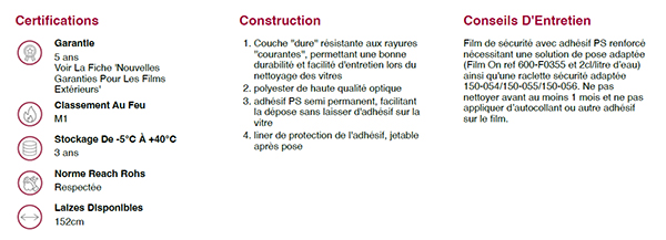 film adhesif pour vitrage