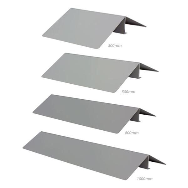 Socle acier gris pour totem interieur, differentes tailles à partir de 300 mm de large