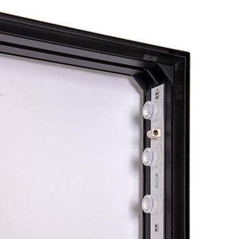 totem lumineux double face toile tendue 