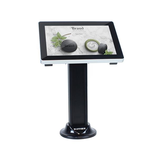 Borne video interactive tactile de table ecran 10.1 pouces, hauteur de pied 340 mm