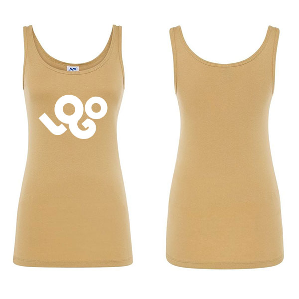 Impression débardeur femme personnalisé 100% coton, 160g/m², impression quadri