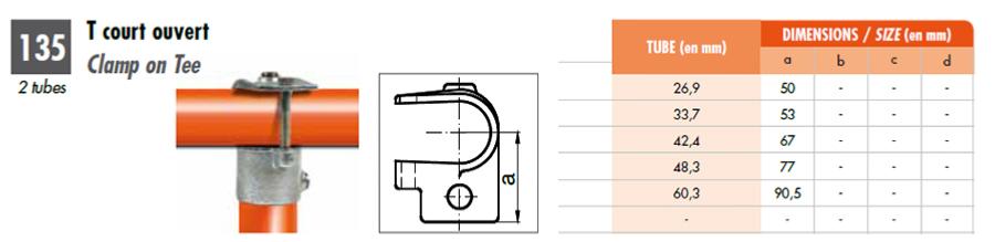 raccord tubulaire pour structure tubulaire
