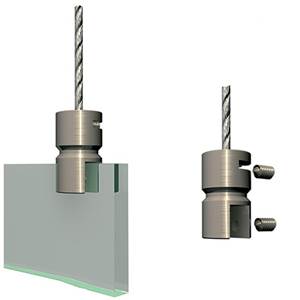 Pince de fixation panneau signalétique x2 pour cable acier 1.5 mm