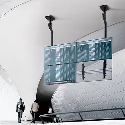 support plafond ecran TV , menuboard