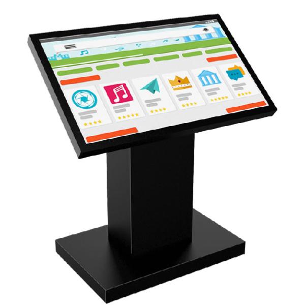 Borne video tactile ecran 49 pouces pivotant  , version borne et table tactile 