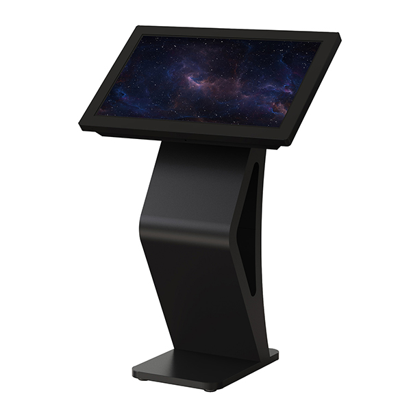 Borne video interactive tactile ecran 32  pouces PCAP noir , version paysage et portrait