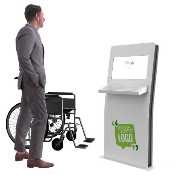 Borne video tactile ecran 22 pouces , version PMR 