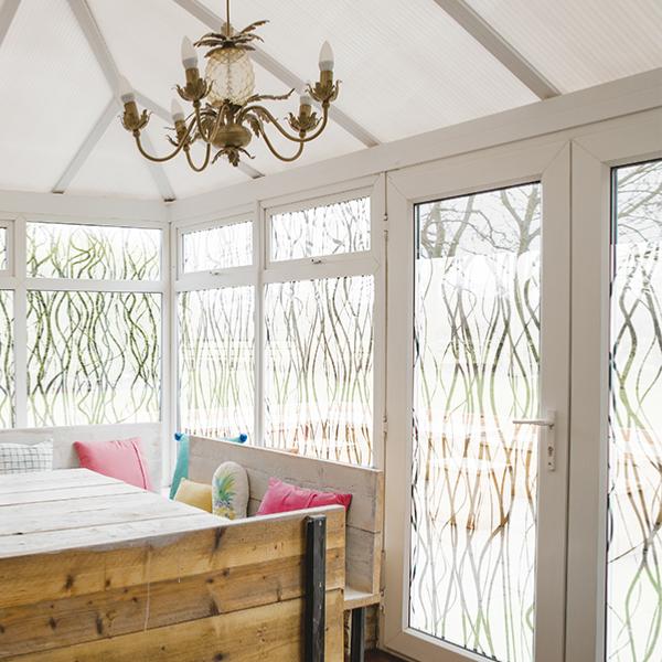 Film adhésif décoratif  lianes depolis  largeur 152 cm , à partir de 2 m de long