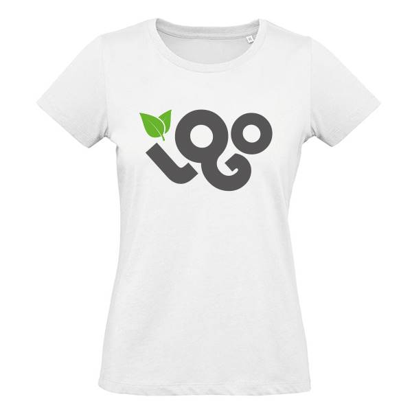 T-shirt personnalisé femme 100% coton BIO 175g, manches courtes , col rond, impression quadri