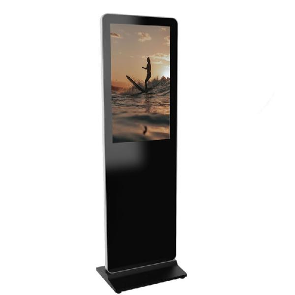 Totem video ecran 4k 32 pouces, android, wifi, bluetooth, ethernet, hauteur 1810 mm