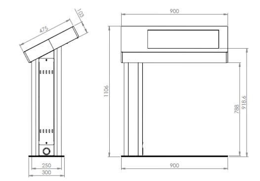 totem video, borne video pmr