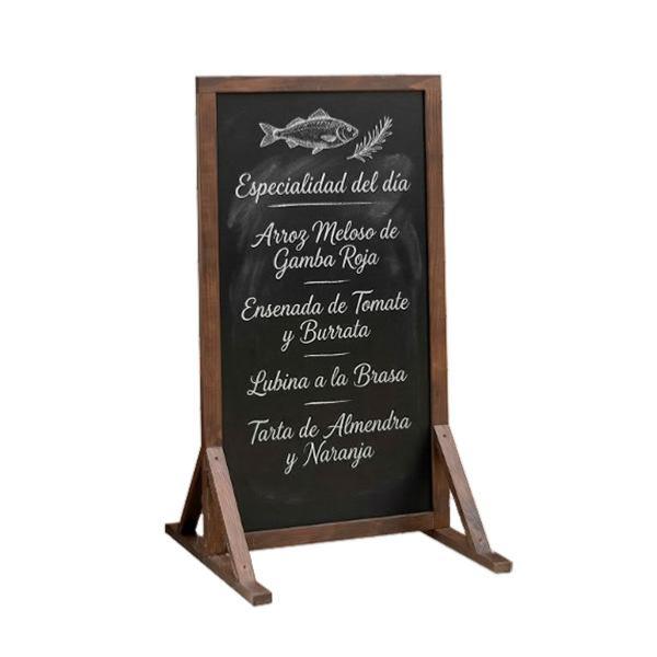 Stop trottoir ardoise , structure bois, format 59 x 119 cm double face 