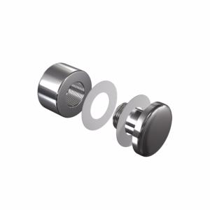 Entretoise murale vissée Ø 24mm, projection 14 mm, pour panneau de 6 à 9 mm 