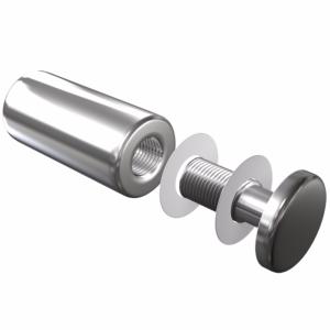 Entretoise murale vissée Ø 24mm, projection 50 mm pour panneau de 6 à 20 mm