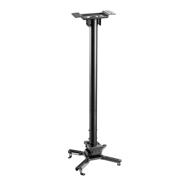 Support plafond pour videoprojecteur, hauteur de75 à 115 cm , noir
