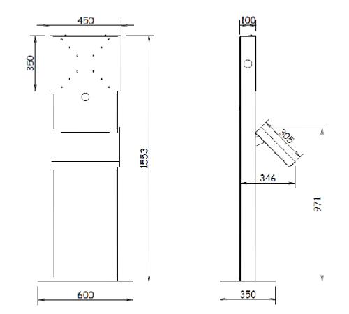 totem video, borne video tactile
