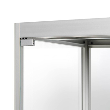 vitrine d'exposition en verre