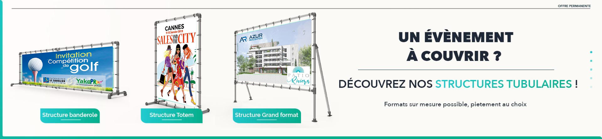 structure tubulaire bache tendue 