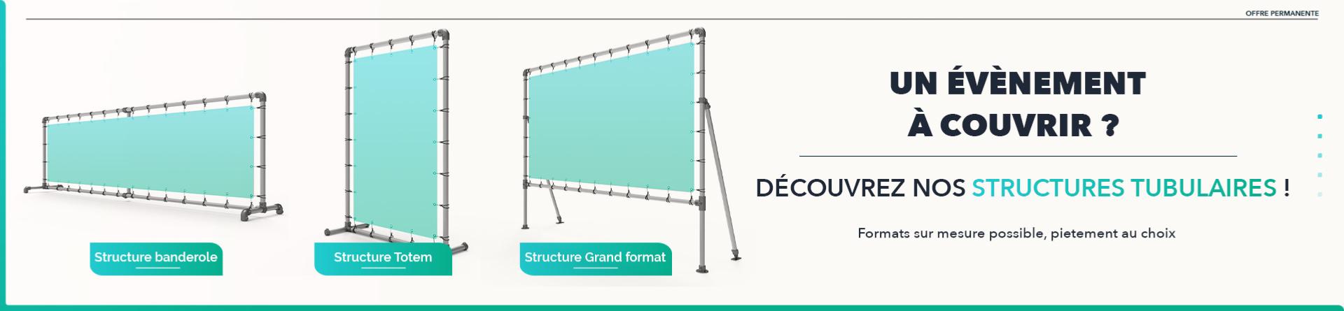 structure tubulaire bache tendue 